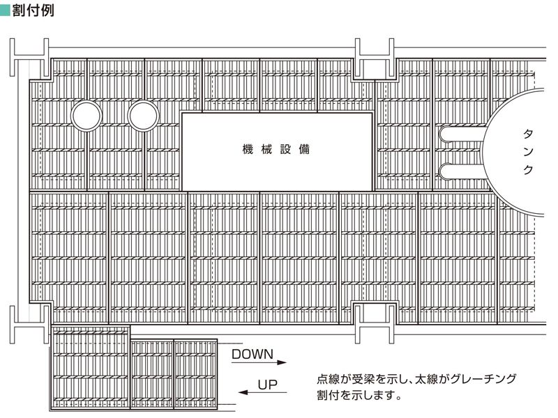 敷設方法　床板・階段グレーチング　株式会社マキテック